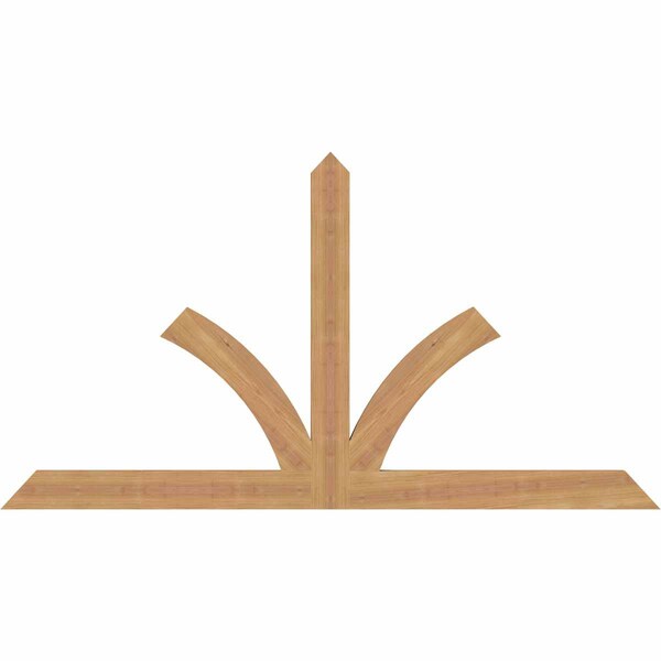 Ekena Millwork Richland Timber Gable Bracket, Western Red Cedar, 60"W x 32"H x 1 1/2"D x 3 1/2"F, 13/12 Pitch GBW060X32X0204RIC00SWR - main